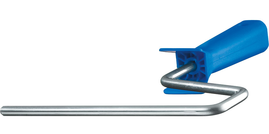 Farbroller-Bügel 8 mm Rundstahl, verzinkt, Kunststoffhohlgriff.